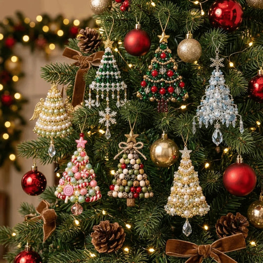 New DIY Christmas Tree Ornament Kit Beaded Hanging Ornament Kit Christmas Craft Kit Christmas Tree Decoration