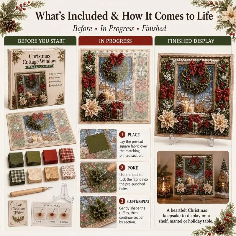 🎄 3D Quilted Christmas Tree Kit