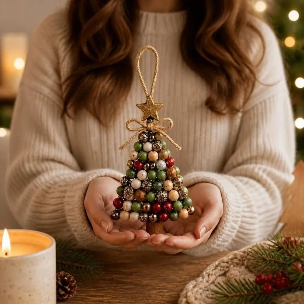 New DIY Christmas Tree Ornament Kit Beaded Hanging Ornament Kit Christmas Craft Kit Christmas Tree Decoration