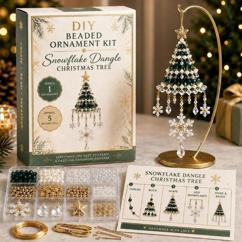 New DIY Christmas Tree Ornament Kit Beaded Hanging Ornament Kit Christmas Craft Kit Christmas Tree Decoration