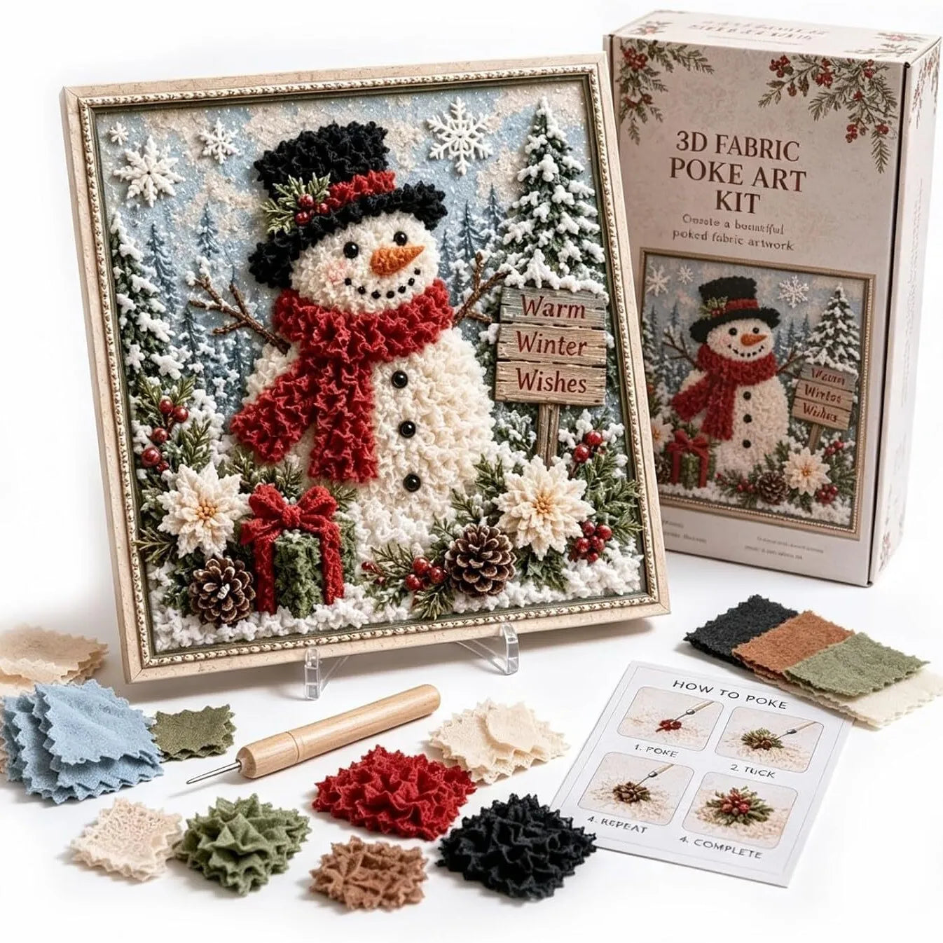 🎄 3D Quilted Christmas Tree Kit