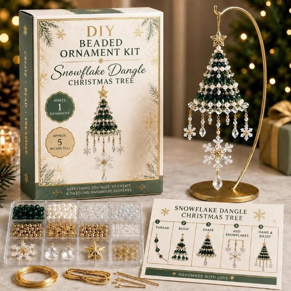 New DIY Christmas Tree Ornament Kit Beaded Hanging Ornament Kit Christmas Craft Kit Christmas Tree Decoration