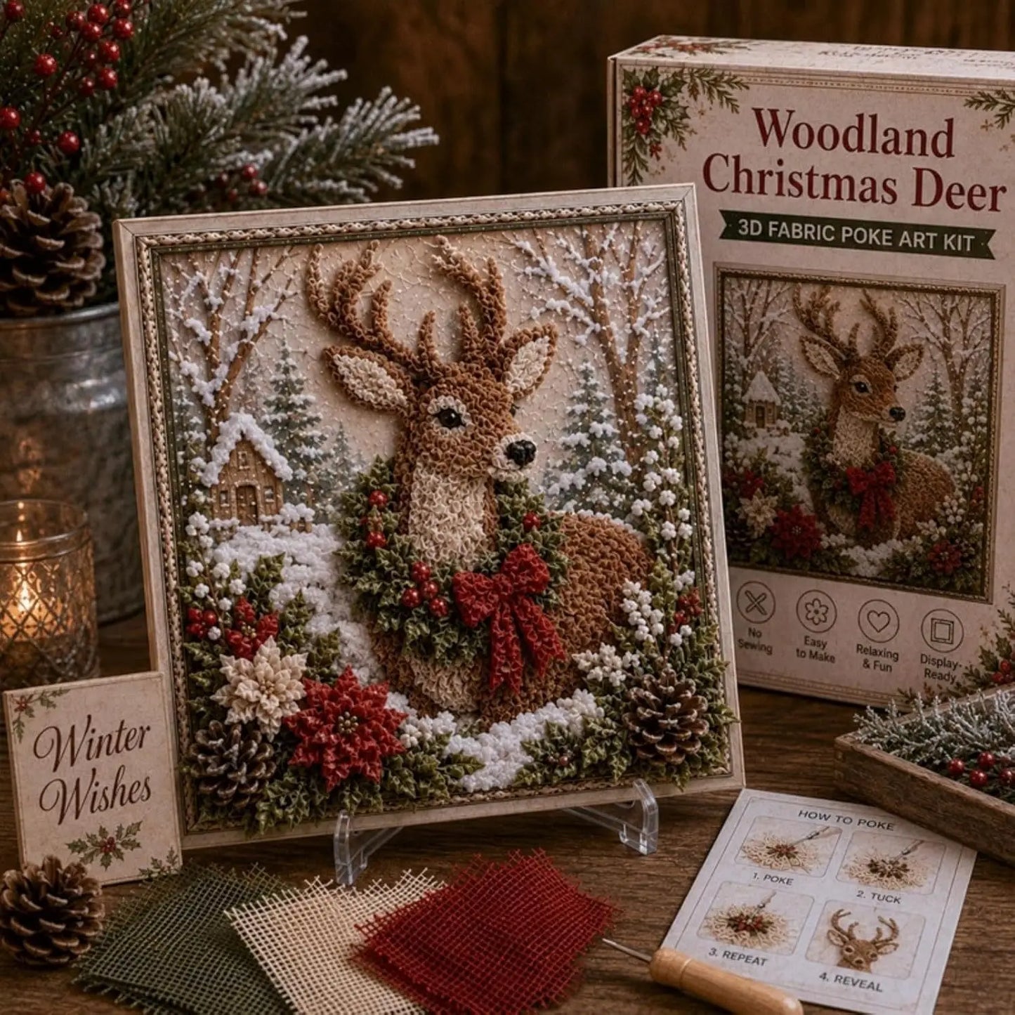 🎄 3D Quilted Christmas Tree Kit