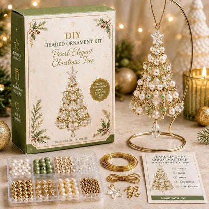New DIY Christmas Tree Ornament Kit Beaded Hanging Ornament Kit Christmas Craft Kit Christmas Tree Decoration