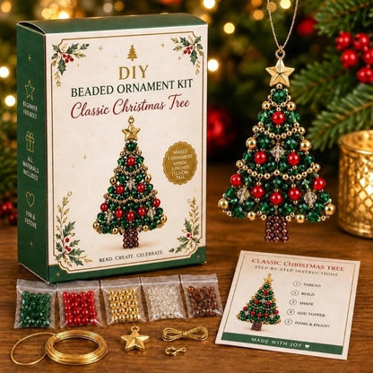 New DIY Christmas Tree Ornament Kit Beaded Hanging Ornament Kit Christmas Craft Kit Christmas Tree Decoration